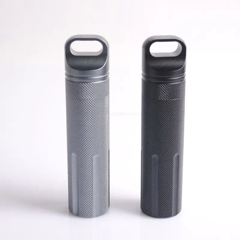 

Super Strong Outdoor Waterproof Emergency First Aid Survival Pill Bottle Camping Tank Box for Cigarettes Matches Outdoor