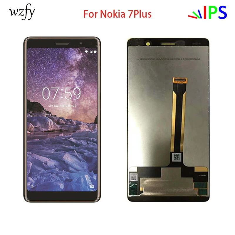 Wzfy 1080x2160 6 0 &quotДисплей Замена для Nokia 7 PLUS ЖК дисплей plus Дисплей Экран с сенсорным