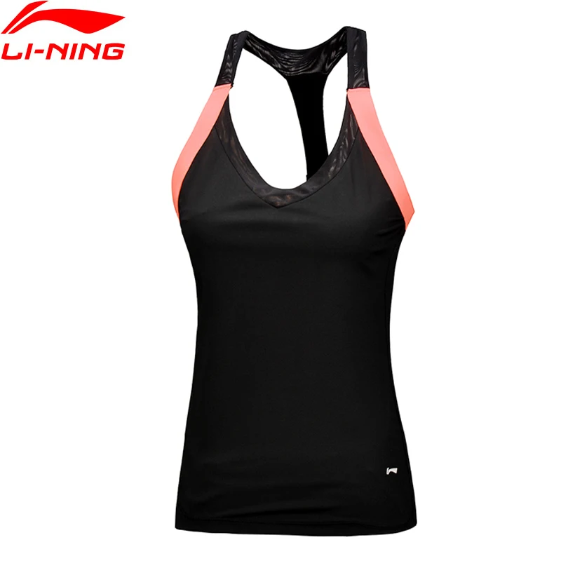 Li Ning женский тренировочный жилет дышащий 87% полиэстер 13% спандекс комфортный