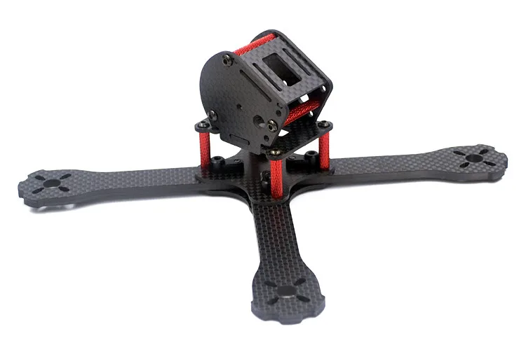 DIY FPV mini racing drone QAV X4 GS 4 &quot170 мм Квадрокоптер 3K рамка из чистого углеволокна 3/4