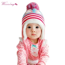 Зимние вязаные шапки для маленьких девочек и мальчиков от 6 до 36 месяцев, мягкие очень теплые вязаные крючком шапки с ушками для малышей, детская шапочка