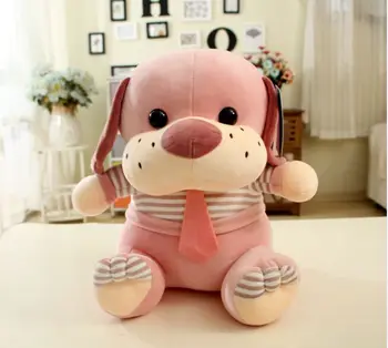 

about 30cm cute pink puppy dog plush toy down cotton soft doll kid's toy birthday gift s2554