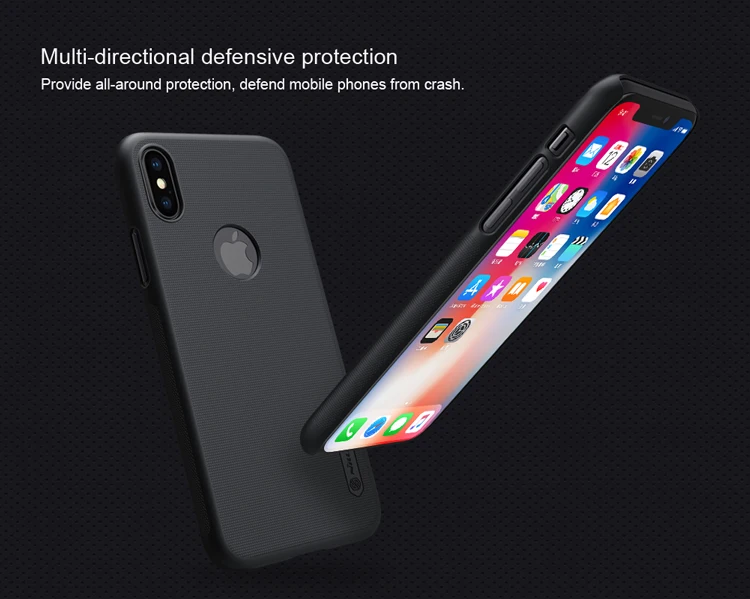 Для iPhone X XR XS Max чехол Nillkin Супер Матовый Защитный матовый чехол для телефона Capa Жесткий Чехол для iPhone 7 Plus Nilkin чехол