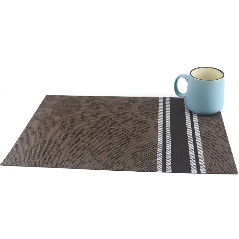 4pcs/set pvc placemat dining table mats set de table bowl pad napkin dining table tray mat coasters kids table set