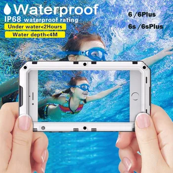 

Waterproof Diving Photograph Case For iPhone6 6s Cases Cover Heavy Duty Built-in Screen Protective Cover For iPhone 6Plus 6sPlus