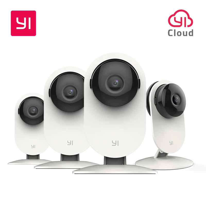 

YI 4pc Home Camera Wireless IP Security Surveillance System Night Vision Two-way for Home Office Shop Baby Pet Monitor YI Cloud