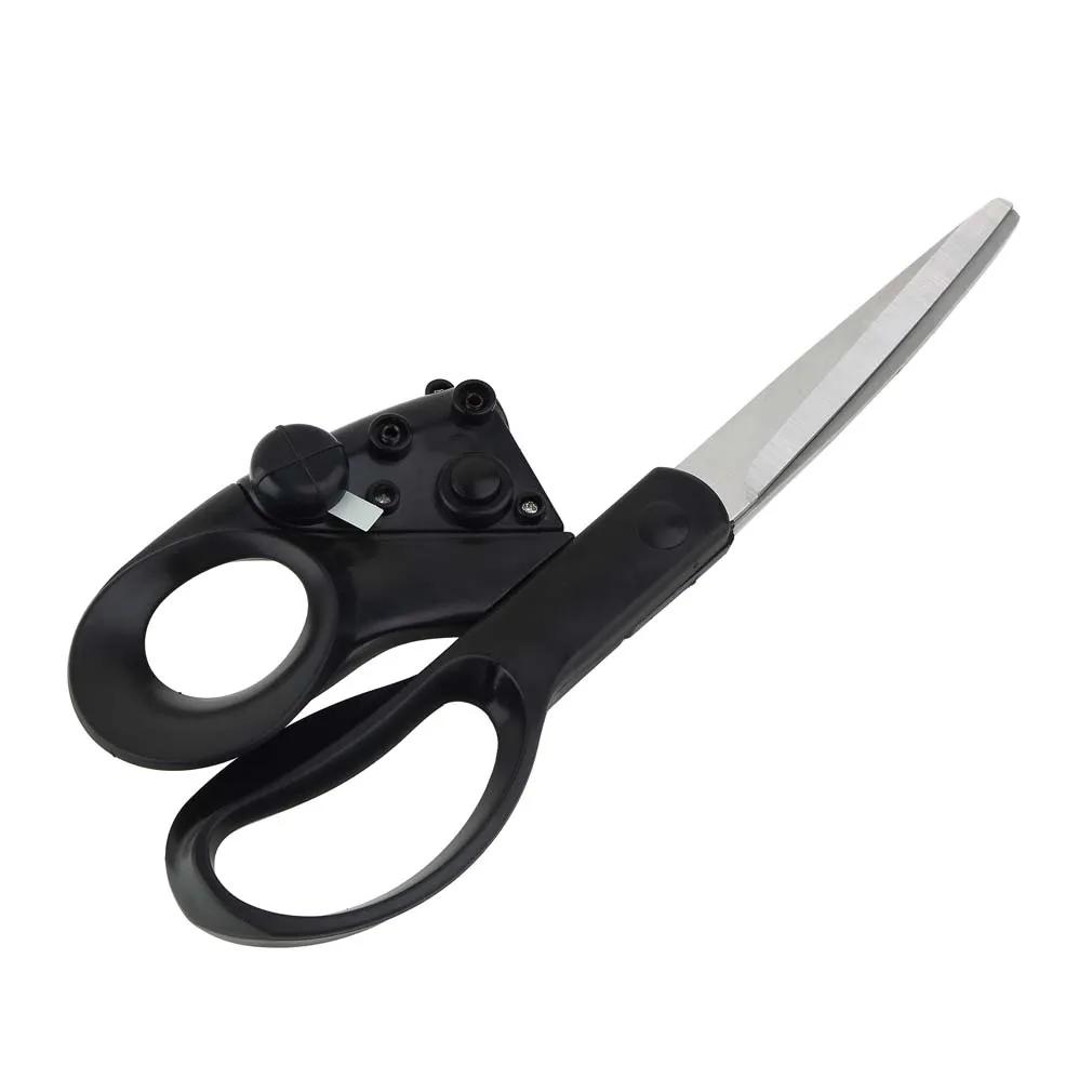 

One Professional Laser Guided Scissors For home Crafts Wrapping Gifts Fabric Sewing Cut Straight Fast with battery