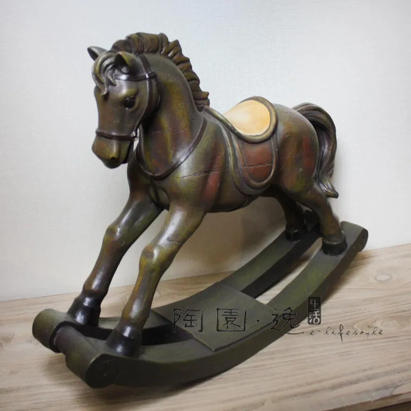 resin rocking horse