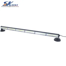 36” 90W brightest amber white COB LED Flash Car Emergency Warning Strobe traffic advisor Lightbar w/ Magnetic Base