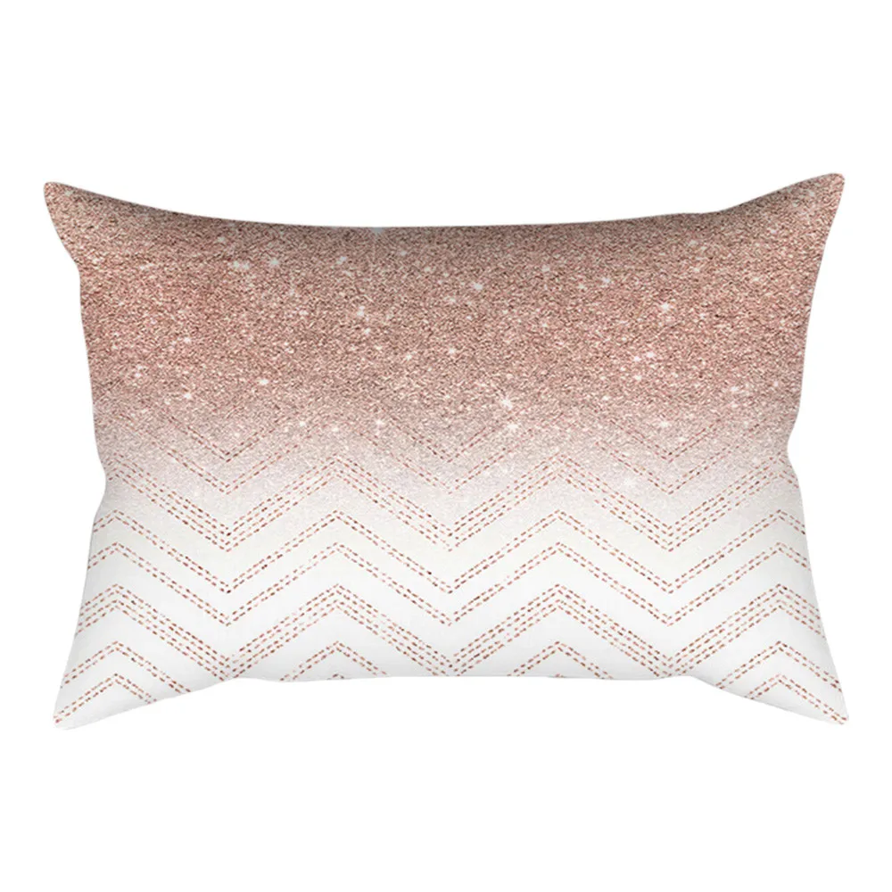 

Gajjar New hot rose gold powder geometric polyester pillowcase sofa Home Decor cushion cover pillowcase cushion 45cmx45cm 409Z