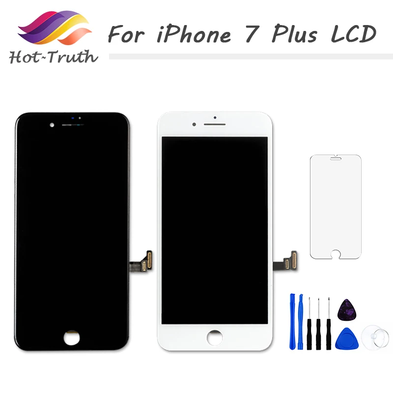 

100% Tested No Dead Pixel Black White LCD For Apple iPhone 7 Plus A1661 A1784 A1785 Display 5.5" 3D Touch Digitizer Assembly