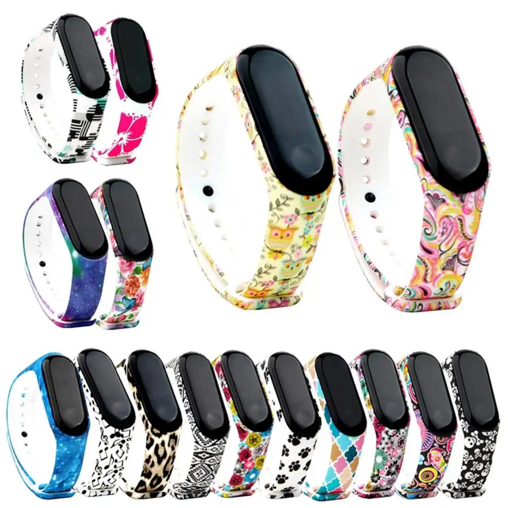 

Colorful Strap Bracelet Replacement For Xiaomi Miband 3 Smart Bracelet Accessories Silicone Soft Comfortable Replacement Strap