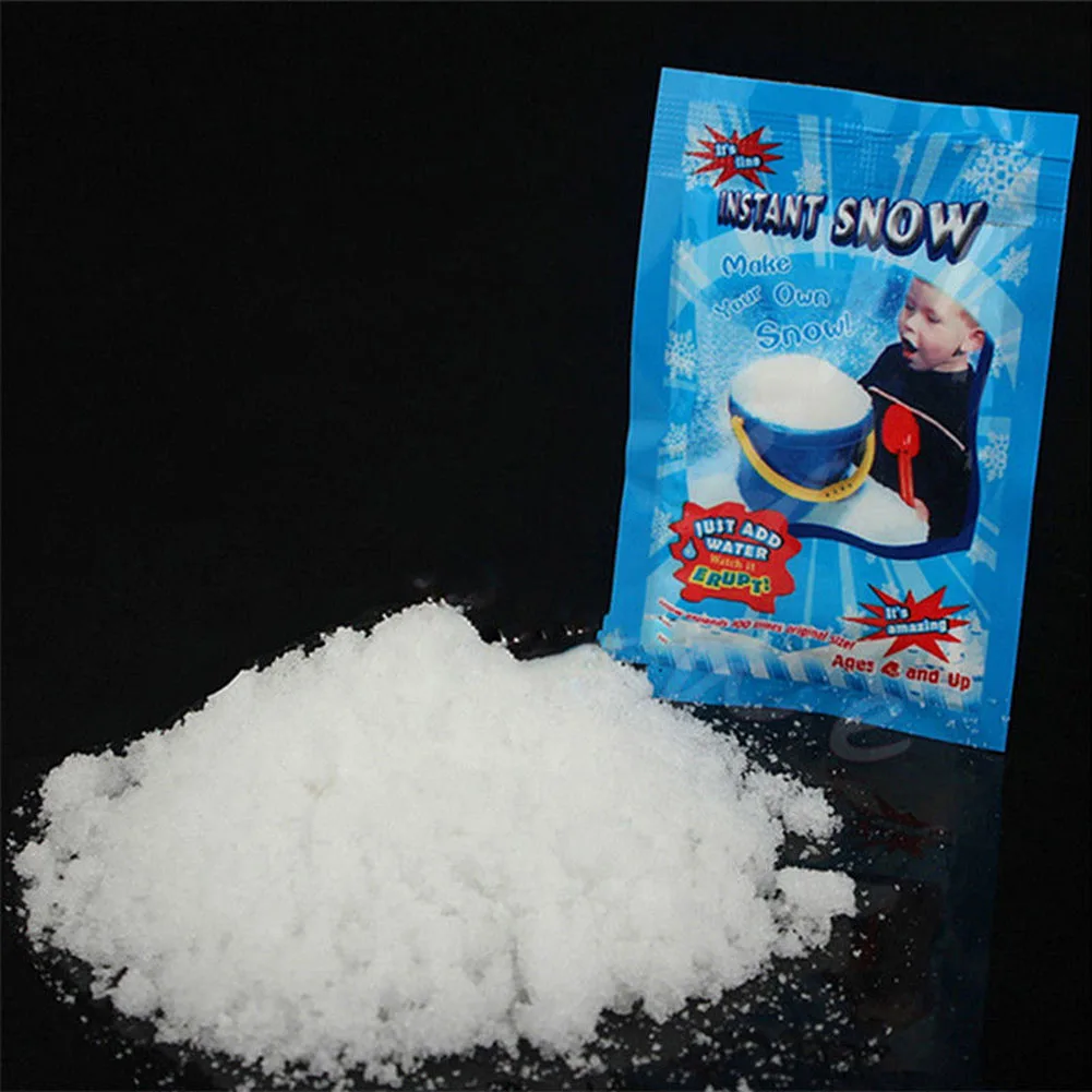 

Artificial Simulation Snow Fake Magic Instant Fluffy Decorations For Christmas Wedding -Drop