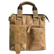 Мужская сумка винтажная из натуральной кожи Crazy Horse сумки портфель через плечо сумка для iPad для мужчин