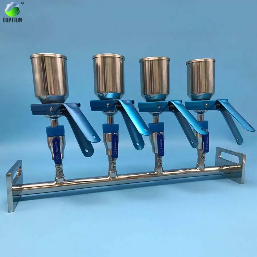 Buy TOPTION Vacuum Filter Lab 4 Branch Stainless Steel