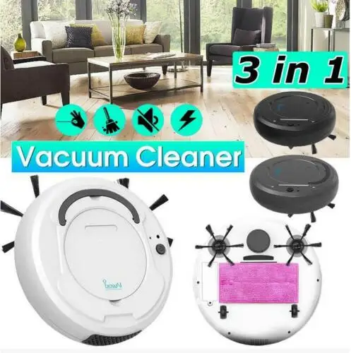 

3-in-1 Vacuum Cleaner Robot Automatic Rechargeable Smart Sweeping Robot Vacuum Cleaner Strong Suction 3C20