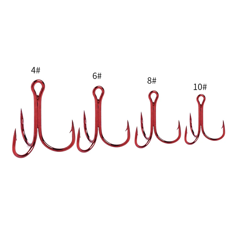 

QH 2019 High Carbon Fishing Three Hook Boxed Luya Three Anchor Hook Three Hooks 20PCS a Box Free shipping