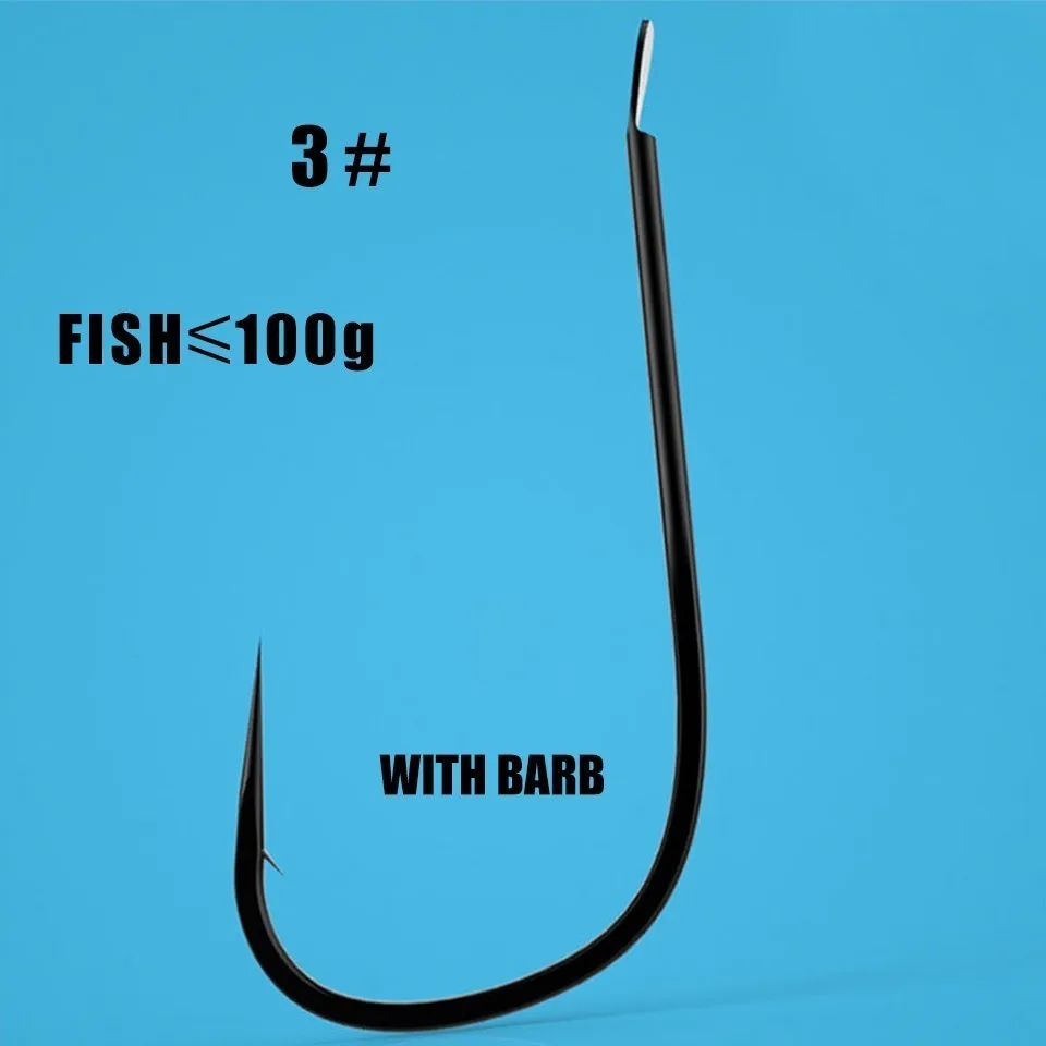 50pcs/ lots small fishing hooks for panfish perch trout sunfish bluegrill crucian barbed and no barb fishhook for stream fishing - Цвет: 3barb