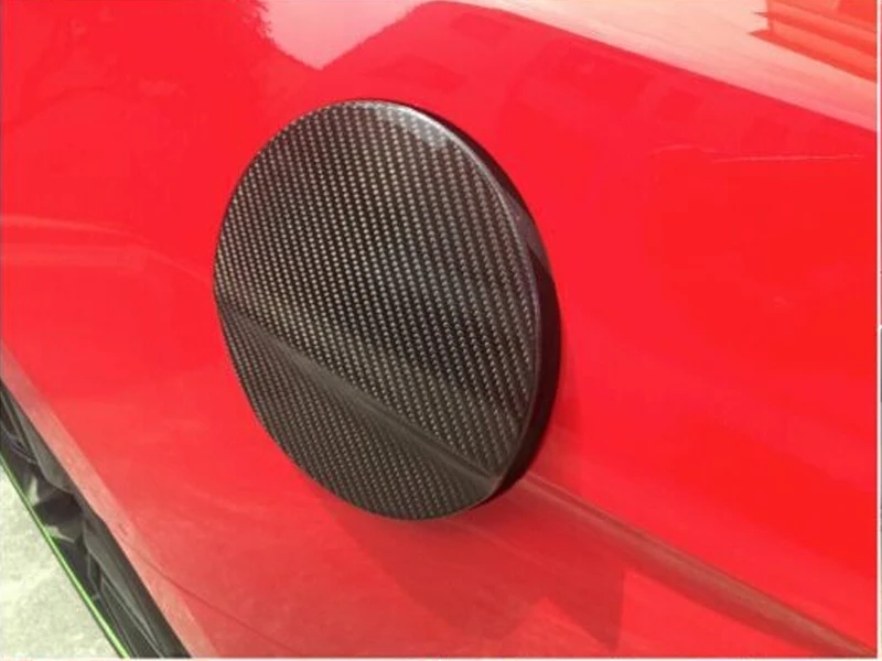 Углеродное волокно автомобильный масляный газовый топливный бак крышка протектор накладка наклейка для Форд Мустанг купе 2 двери