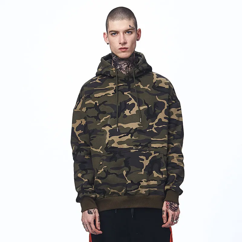 

FJUN Camouflage Hoodies Military Autumn/Winter Man Hoodies With Zipper Casual Hoodies Warm Fleece Long-sleeve Newest Hot Sale