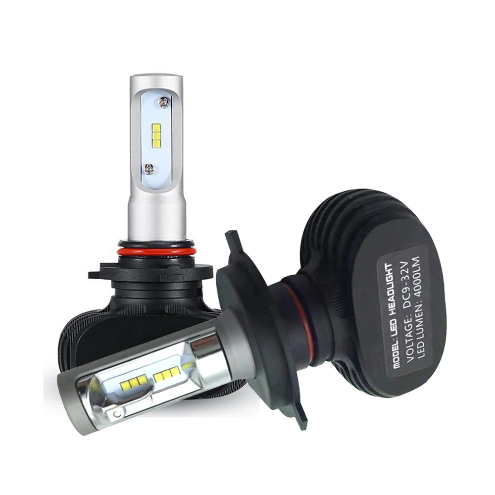 SANMUSION Car LED Headlights 50W 8000LM H4 H7 LED Auto Light Bulbs H1