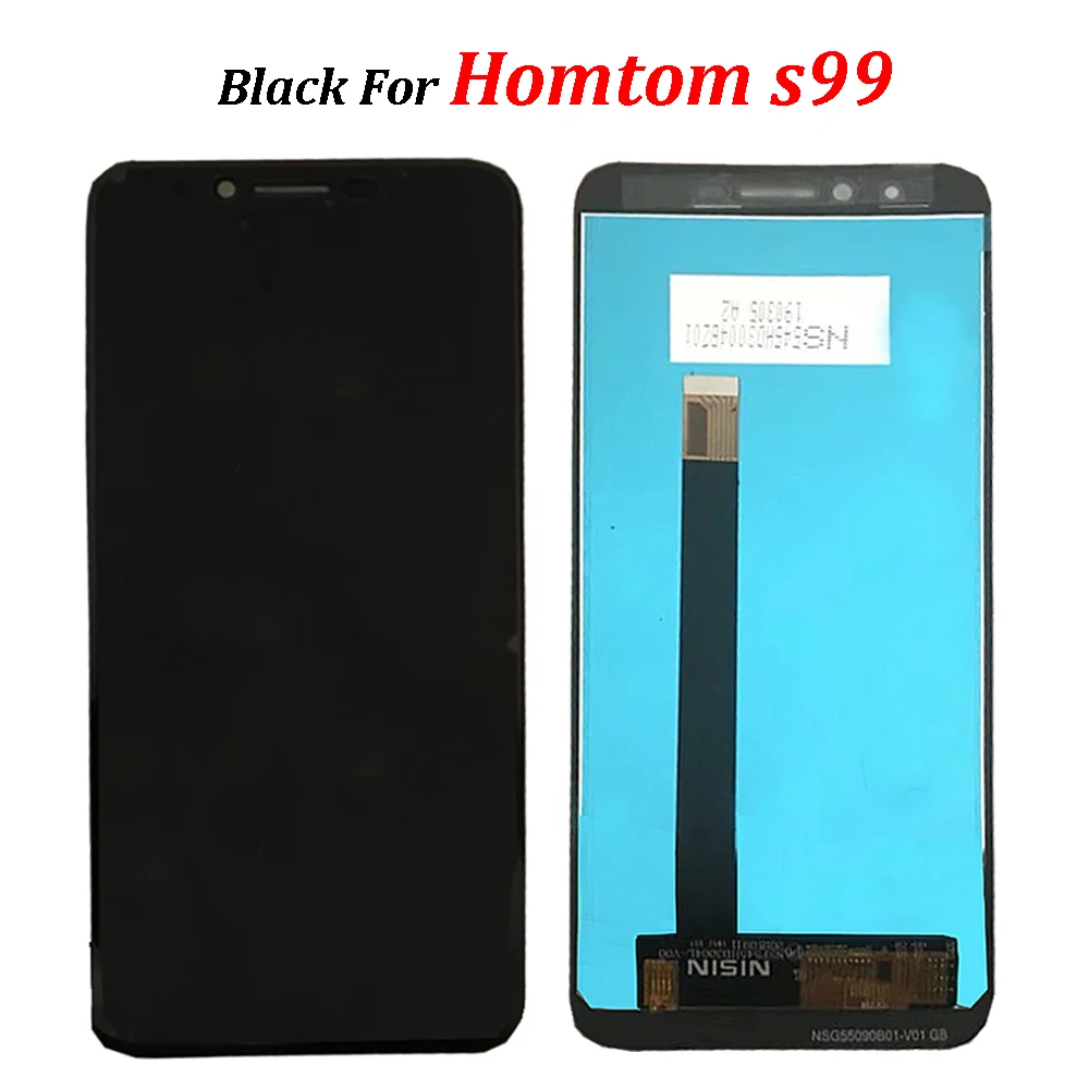 Для HOMTOM S99 ЖК-дисплей Дисплей и инструмент для ремонта сенсорного экрана в сборе Запчасти 5,5 дюймовых запасных частей+ Инструменты+ лента 3 м