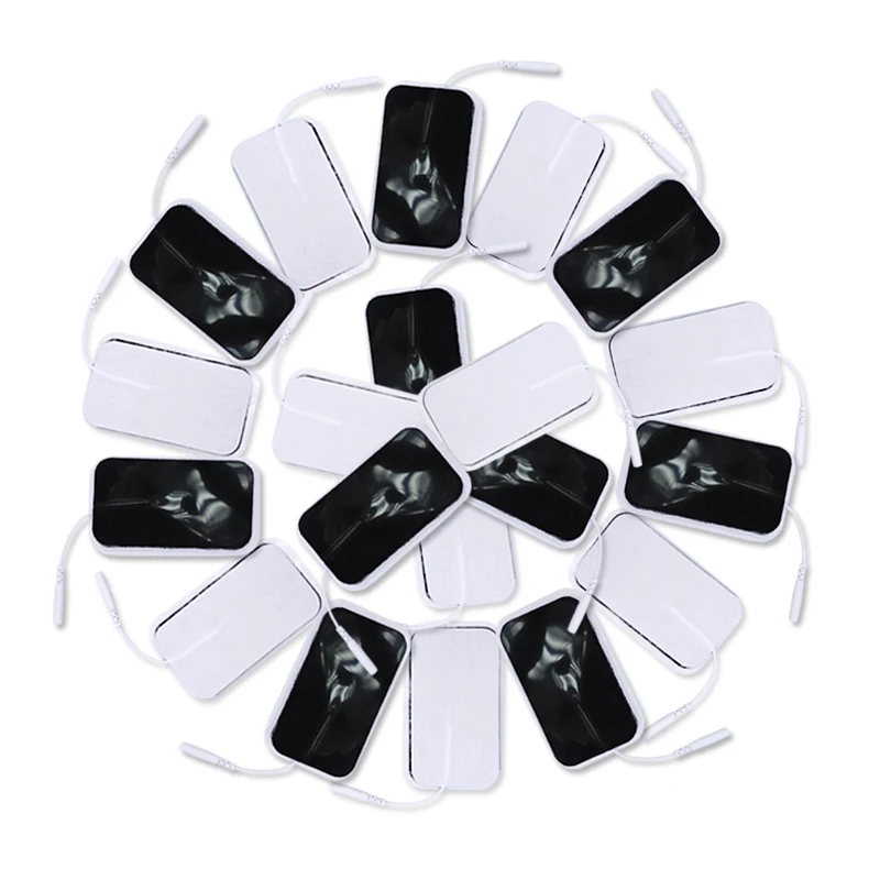 Koop 50P zelfklevende Elektroden Gel Patch Voor Pulse Digitale Tientallen Acupunctuur Therapie Stimulator stimulator Afslanken Apparaat