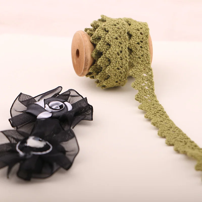 

5YARD 1.1CM Color cotton cotton lace, dog teeth decorative lace, hand DIY accessories.