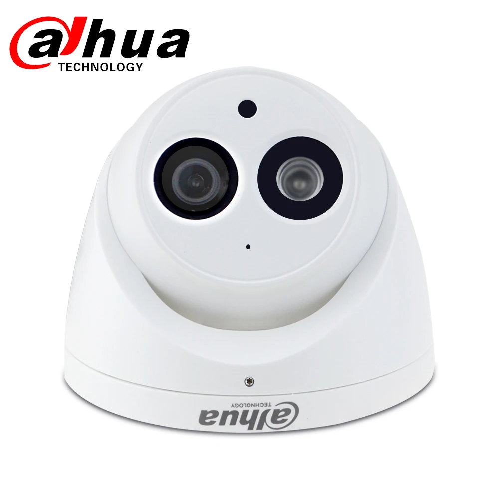 Dahua IPC HDW4631C A 6MP HD POE сетевая Мини купольная IP камера металлический чехол Встроенный