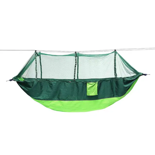 Portable 2 People Double Hammock With Mosquito Net Outdoor ...