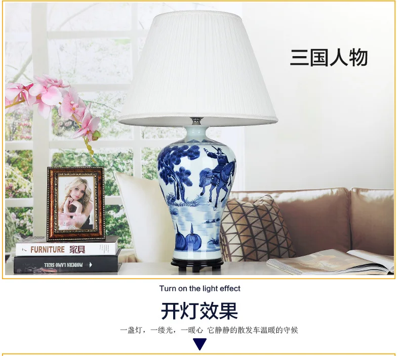 Jingdezhen Vintage style porcelain ceramic desk table lamps for bedside chinese Blue and White Porcelain vintage lamp table (2).jpg