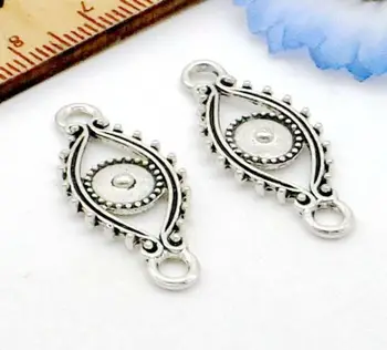 

Free 200pcs Antique Silver Eye Connector Link Charms Pendant 29x12mm