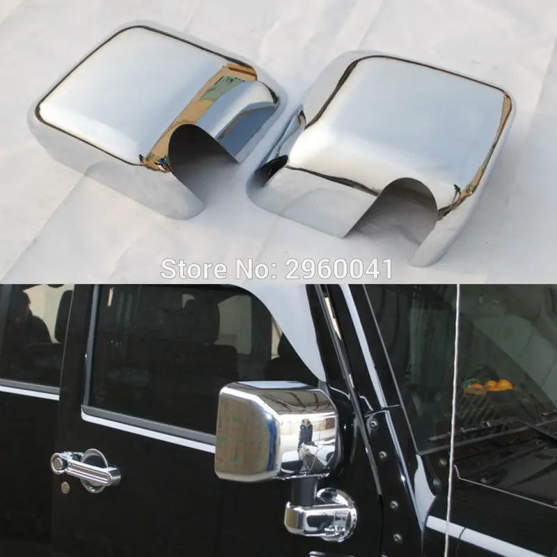 2pcs ABS Exterior Car Styling Rearview Mirror Cover Decorate Trim