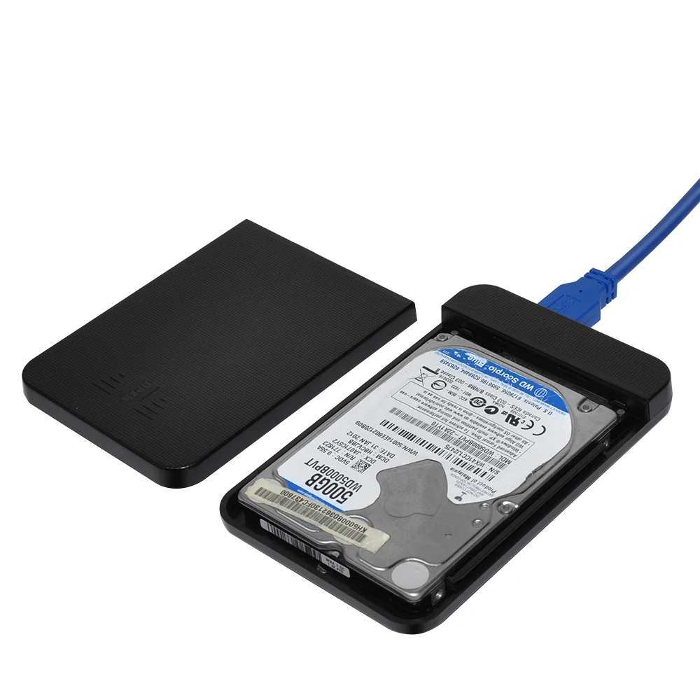 Sunvalley внешний HDD Caddy 2,5 дюйма USB 3,0 на SATA Интерфейс Скорость 6 ГБ/сек. SSD жесткий диск случае Поддержка 3 ТБ жесткий диск