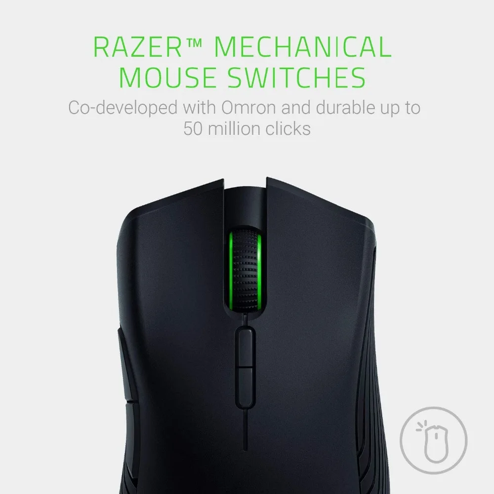 Новинка! Razer Mamba Беспроводная игровая мышь True 16000 dpi 5G Оптический сенсор 7 программируемых кнопок для ноутбука ПК геймерская мышь