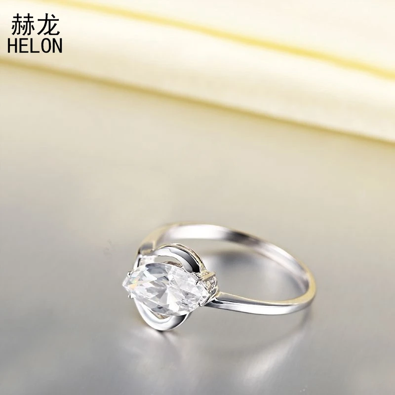 Безупречное серебро 925 пробы 12x6 мм 3CT подлинное AAA градуированное кубическое циркониевое изысканное Обручальное Свадебные женские украшения кольцо