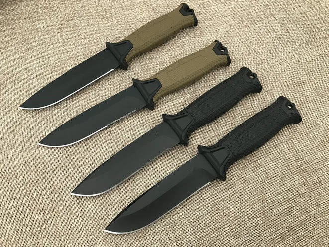 

4 Options! 1500 Tactical Survival Fixed Knives,12C27 Steel Blade Outdoor Camping Knife,Hunting Knife.