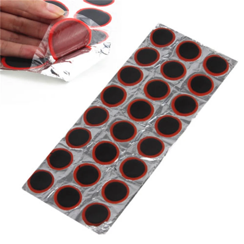 

48PCS Bicycle Tire Patch Cycle Repair Tools Cycling Bike Rubber Tire Tyre Inner Tube Puncture Patches Bicycle Accessories 10