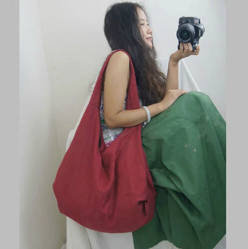 Fashion 2017 Womens Large Shoulder Bags Cotton Canvas Red Fashion 2017 Womens Large Shoulder Bags Cotton Canvas Red Black Bag For Women Free Shipping In From Luggage On