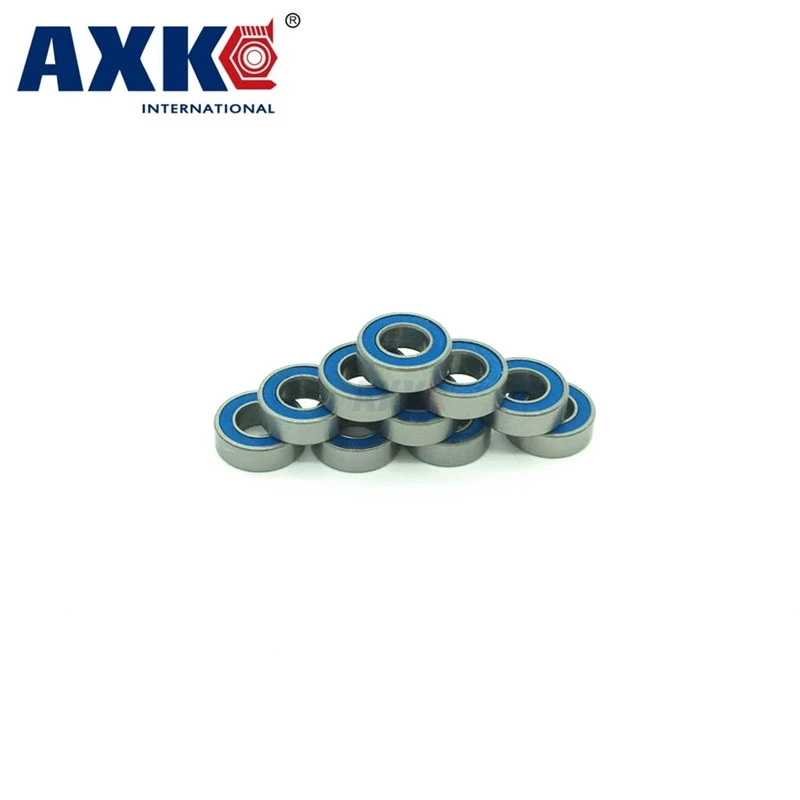 Axk 10 шт. 8x12x3 5 мм Mr128 2rs Abec3 синий резиновый подшипник для уплотнения подшипников