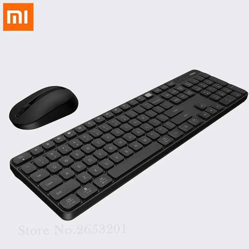 

Xiaomi MIIIW Wireless Office Keyboard Mouse Set Windows/Mac System One-button switching 104 Keys 2.4GHz Non-slip Design Keyboard