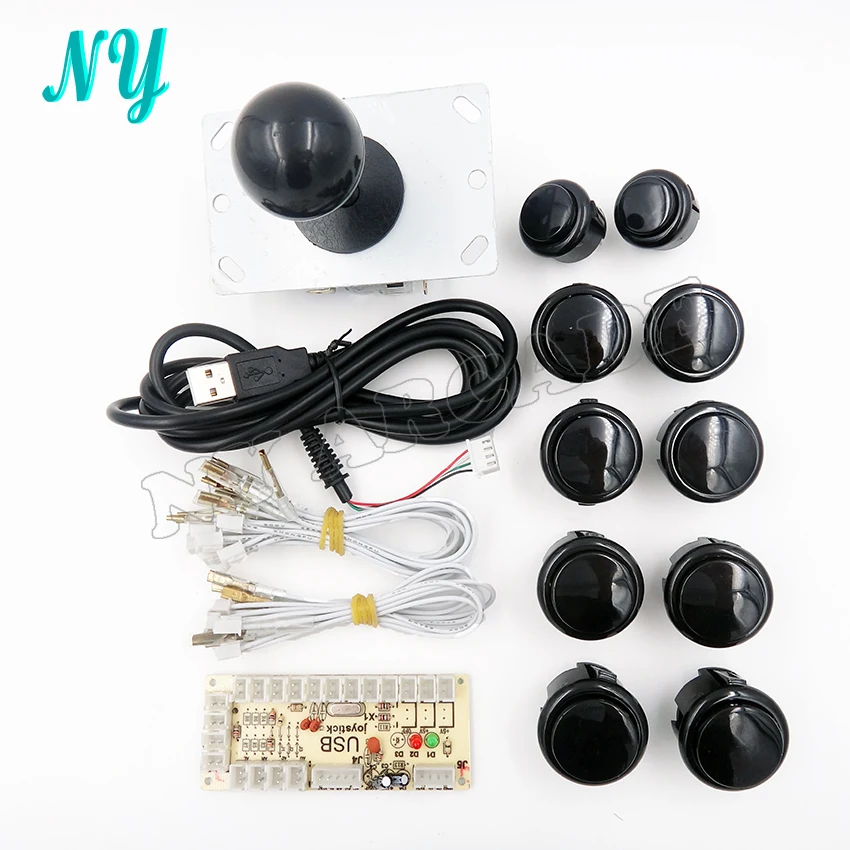 

Arcade Joystick DIY Kit Zero Delay Arcade Kit USB Encoder To PC Arcade copy Sanwa Joystick 24/30mm Push Buttons For Arcade Mame