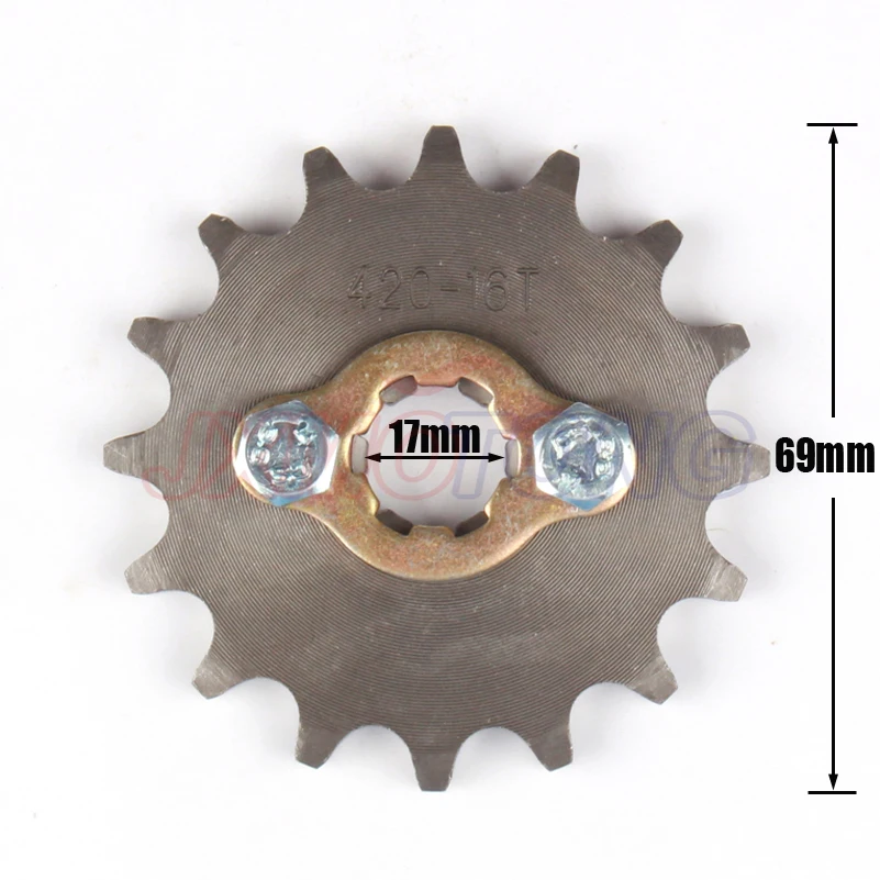 420 10-19 10T 11T 19 зуб 17 мм передние звездочки двигателя для 50cc 70cc 90cc 110cc скутер мотоцикл велосипед ATV Quad Go Kart мопед