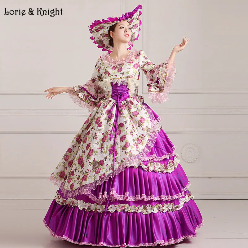 purple rococo dress