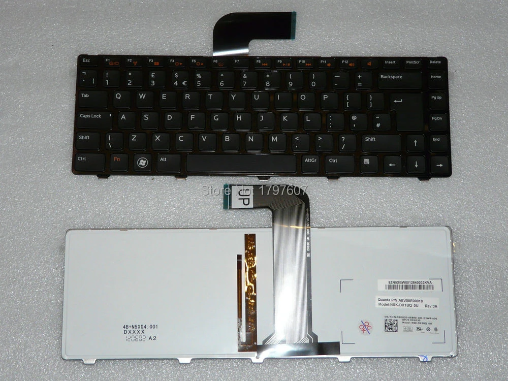 N76j4 For Dell Xps 15 L502x Backlit Uk Keyboard 02gg30 0n76j4 Brand New Keyboard For Dell Dell Xps 15 L502xxps 15 Aliexpress