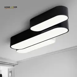 Потолочные светильники для гостиная спальня кухонный светильник закрепленный Lamparas де techo white/black цвет заподлицо потолочный светильник