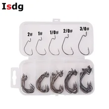 50 шт. набор из углеродистой стали Кривошип крючки 5 Размер Мягкая приманка для рыбы крючок рыболовные крючки, рыболовные снасти с ящиком для хранения XY60