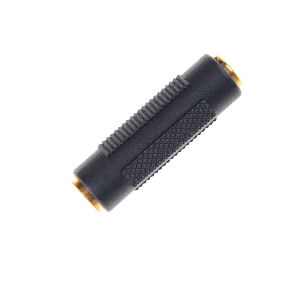 

2PCS/lot Gold 3.5mm 3 Pole Stereo Angle Female to 3.5mm 3Pole Male Audio Plug Jack Adapter Connector