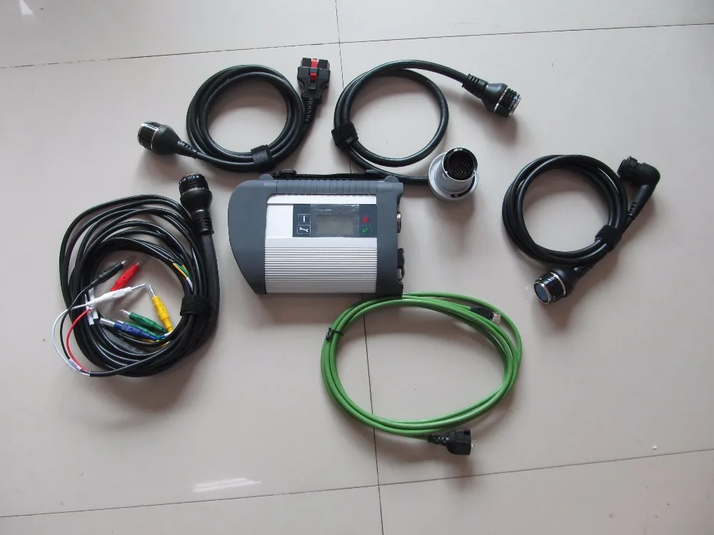  Mb star c4 multiplexor con cinco cables sin hdd herramienta de diagnóstico para autos y camiones y 