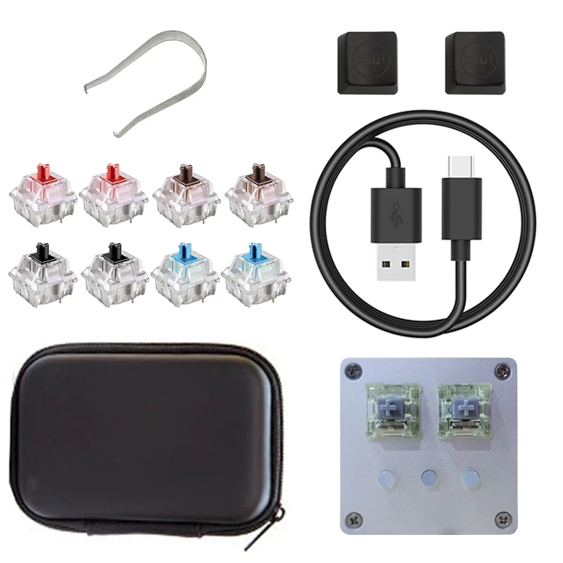 

[HFSECURITY] DIY Nono OSU Gaming Keyboard V4 PC Android 5 Key Keyboard USB 2.0 Backlit Cherry Mechanical Keyboard with Light